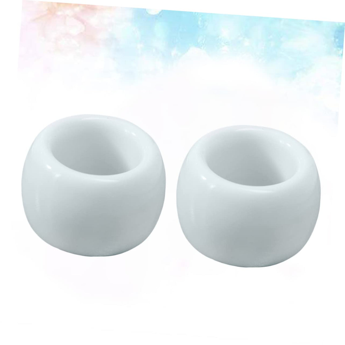 2-Pack White Ceramic Electric Toothbrush Holder Stand Q423471