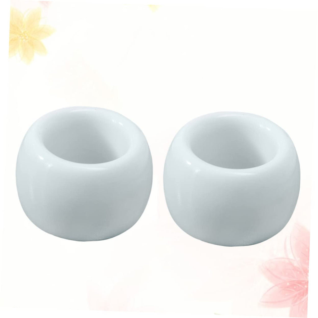 2-Pack White Ceramic Electric Toothbrush Holder Stand Q423471
