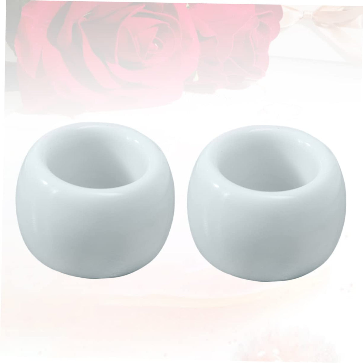 2-Pack White Ceramic Electric Toothbrush Holder Stand Q423471