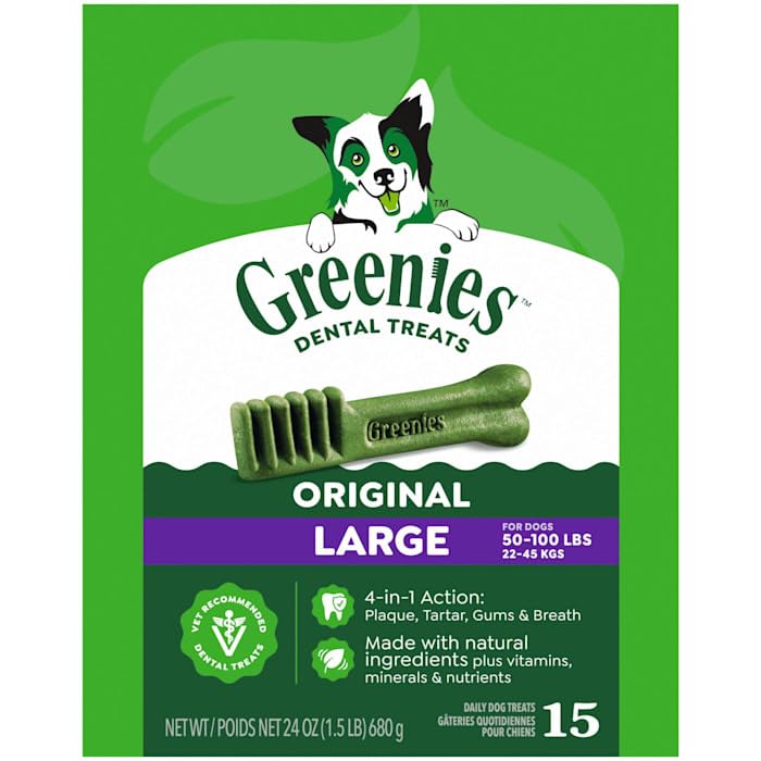 Natural Dog Dental Care Chews 24 oz P64588