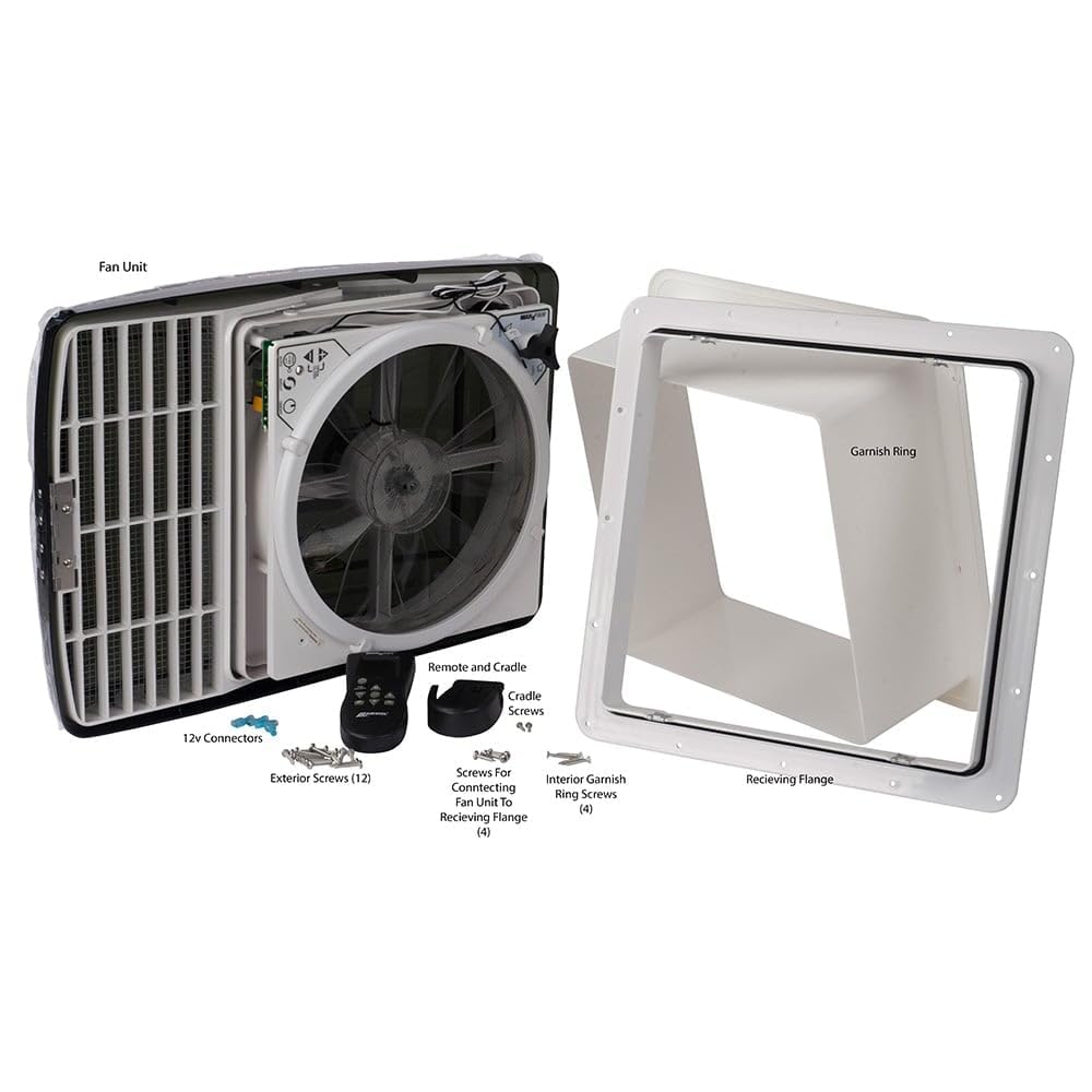 White 10-Speed Reversible Fan and Vent Cover V2648