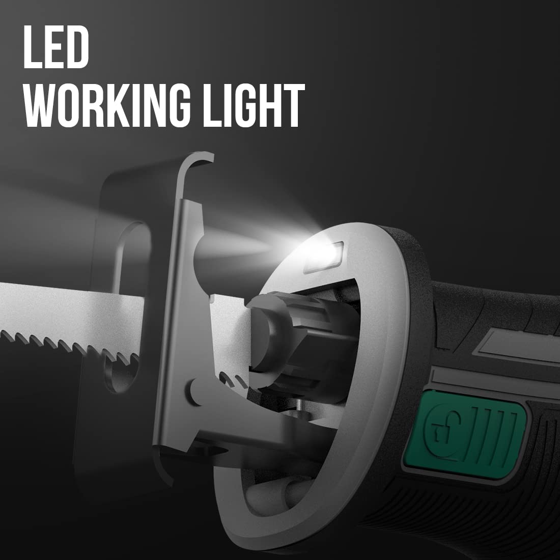 Cordless Reciprocating Saw with 20V 4.0 Ah Battery & Charger T405