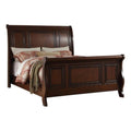 California King Pine Wood Sleigh Bed V64791