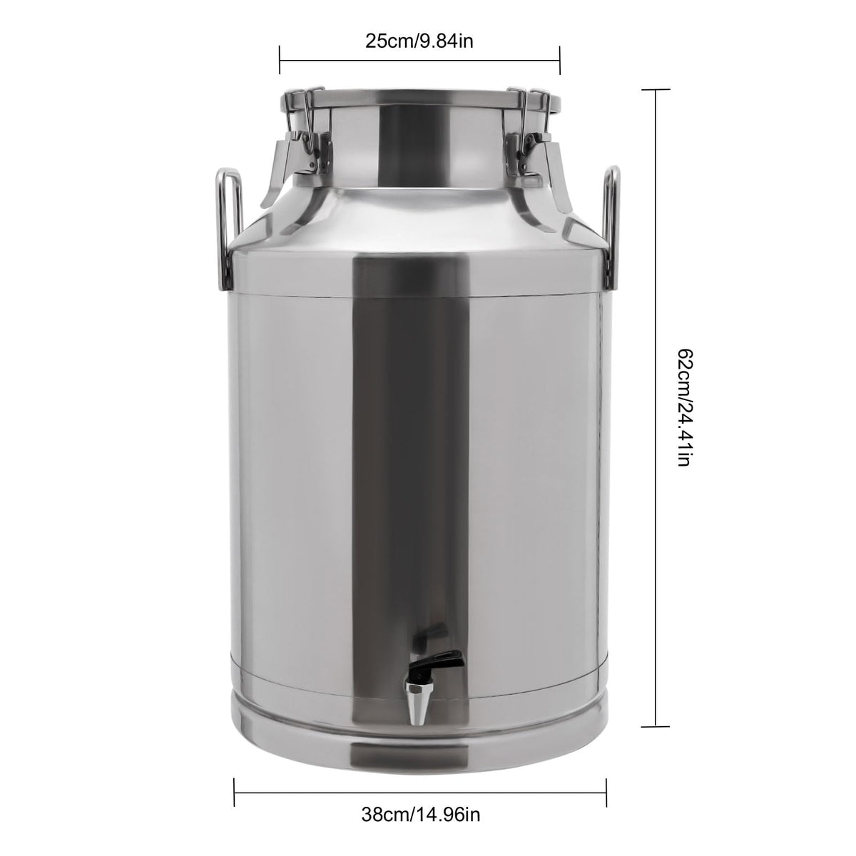 60L Stainless Steel Milk Can with Faucet S95717