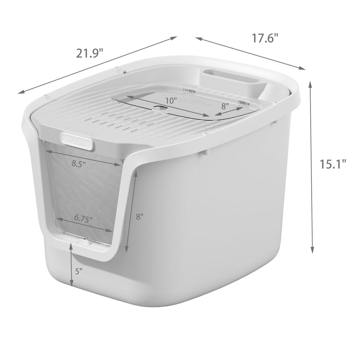 Molded Cat Litter Box with Scoop Y479