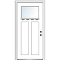 Fiberglass Left Hand Inswing Prehung Exterior Door 36" x 80" W459755