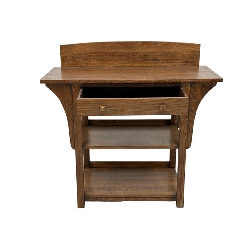 White Oak 2 Drawer Sideboard Console Table Z27003