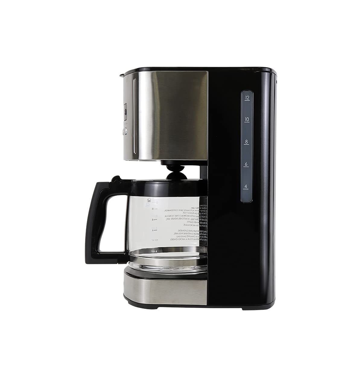 12 Cup Programmable Drip Coffee Maker with Glass Pot, Black R291