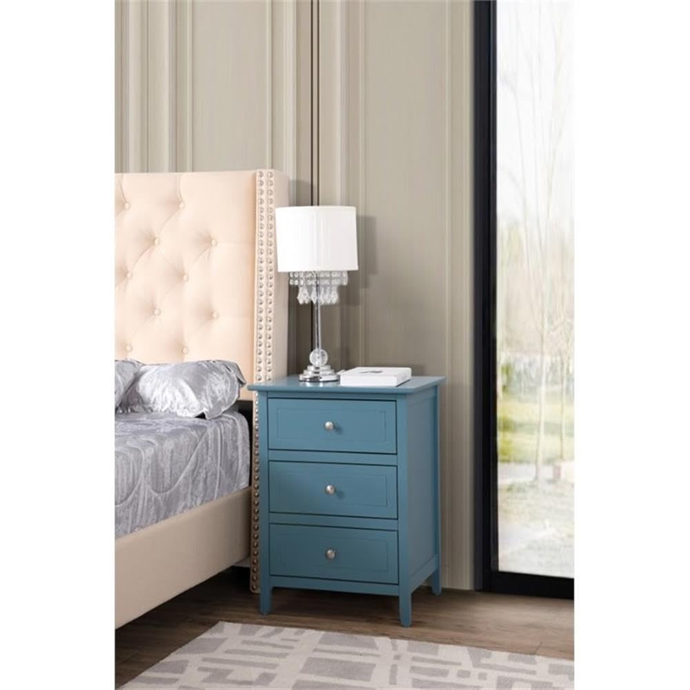 Set of 2 Engineered Wood 3-Drawer Nightstands J96214