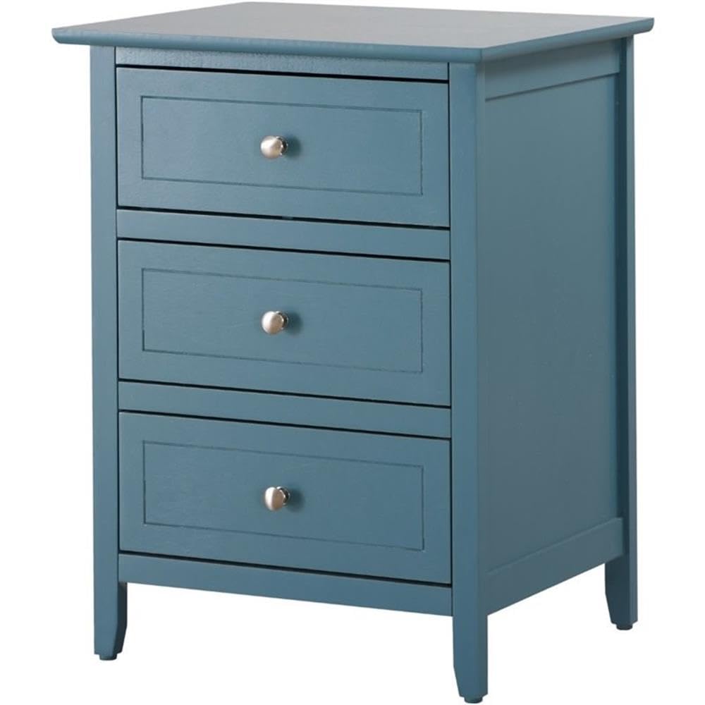 Set of 2 Engineered Wood 3-Drawer Nightstands J96214