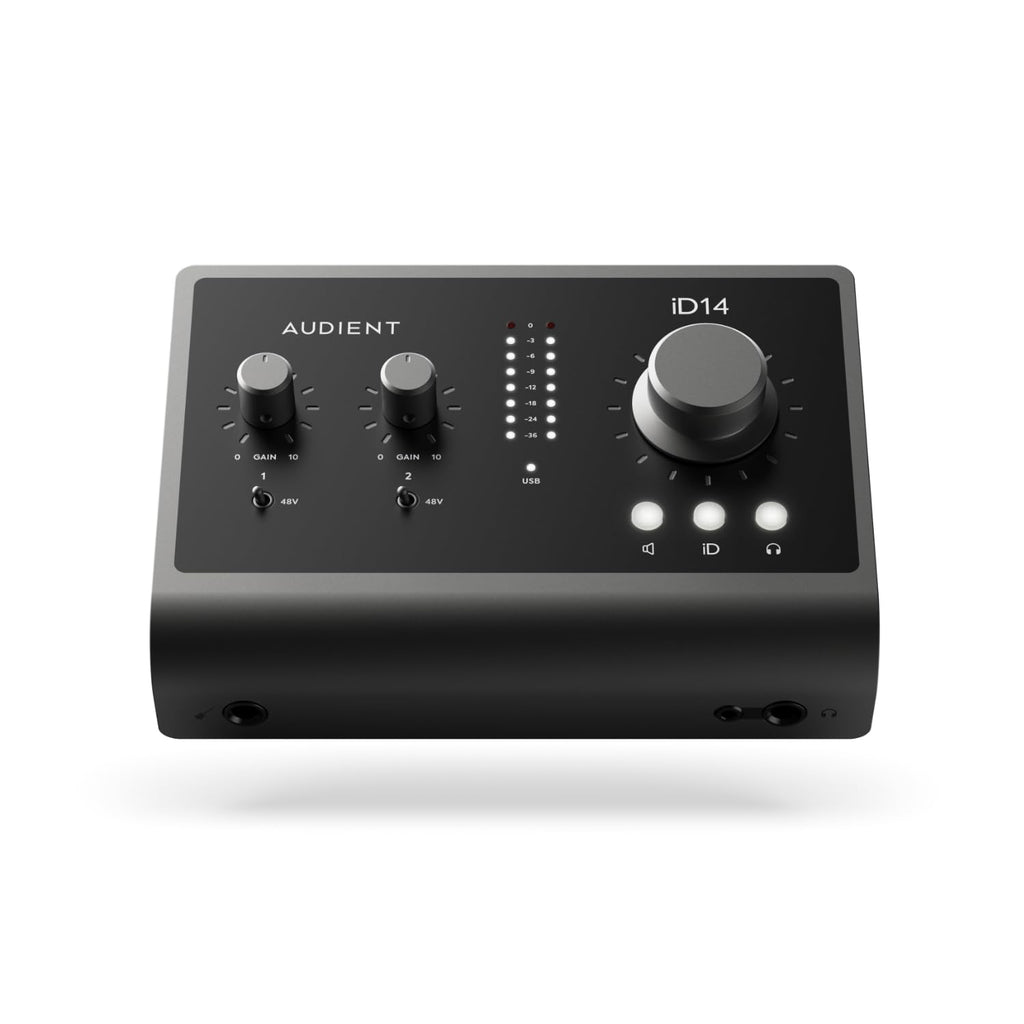 Black USB-C Audio Interface with 2 Microphone Preamps O731281