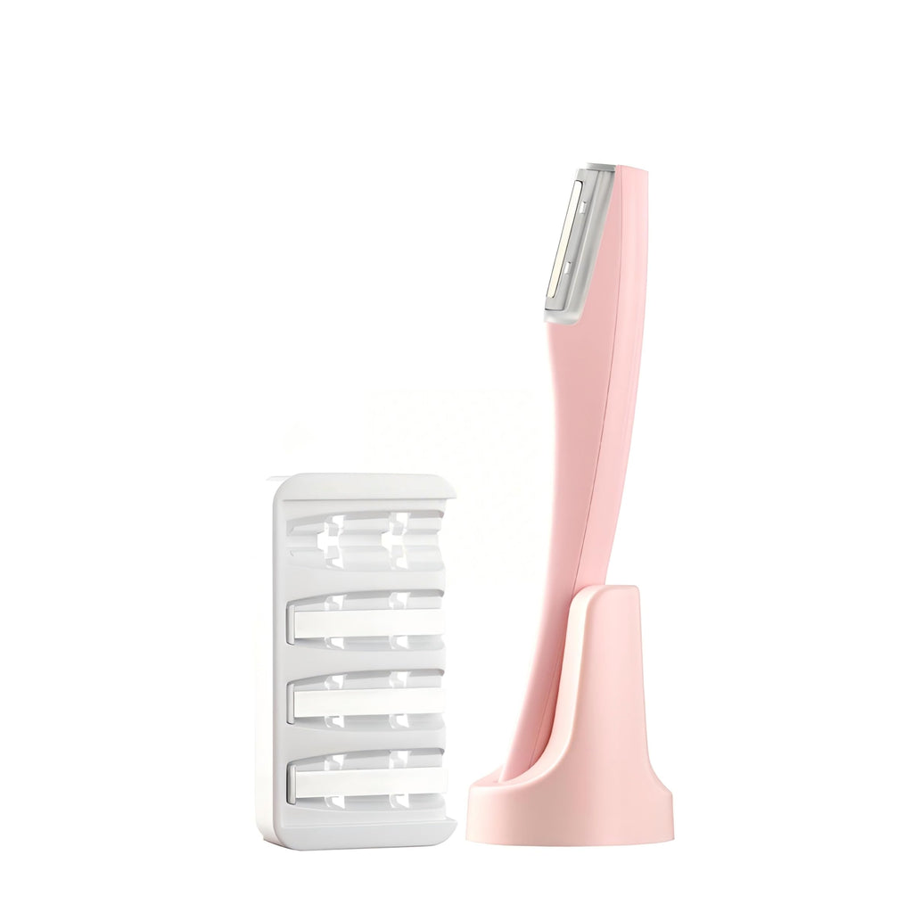 Electric Facial Razor with LED Light and 4 Replaceable Blades K1083