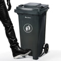 32 Gallon Plastic Trash Can with Wheels and Lid C38612