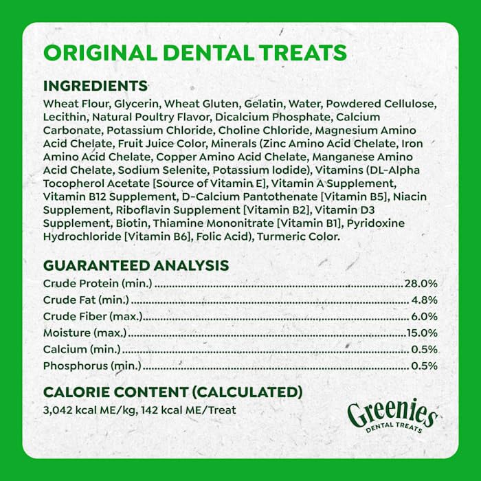 Natural Dog Dental Care Chews 24 oz P64588