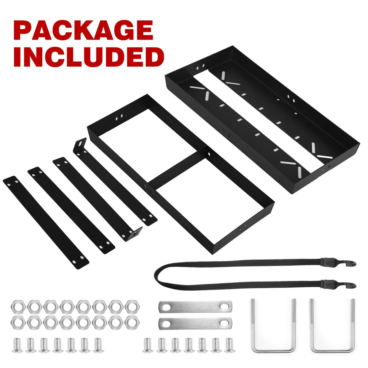 Gas Can Holder with Straps, Fits Two 5 Gallon Gas Can M7642
