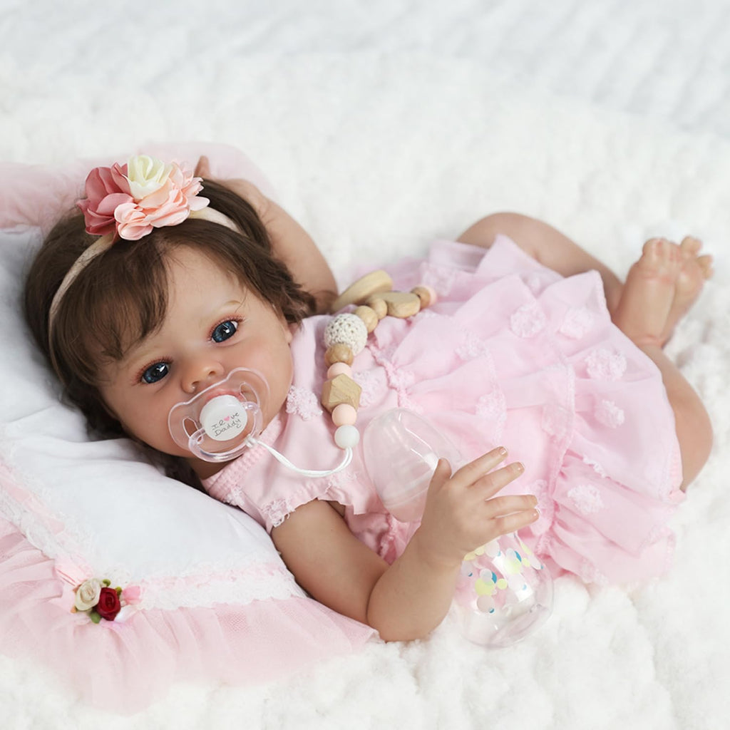 20 Inch Lifelike Reborn Baby Doll Girl with Soft Weighted Body P532