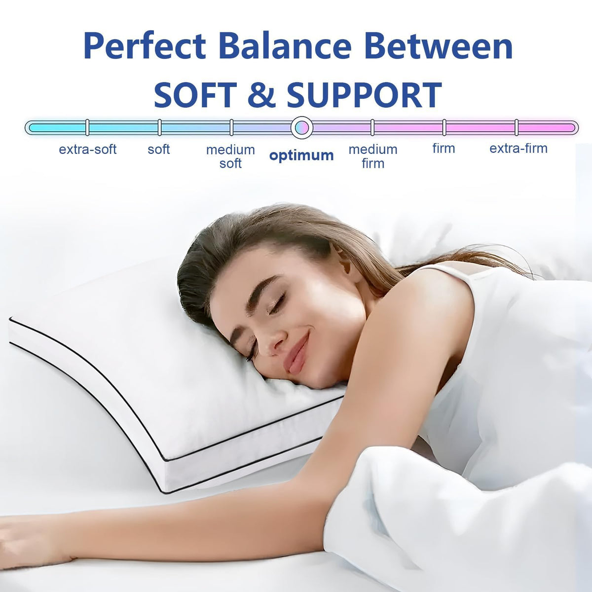 King Size Set of 2 Bed Pillows A497032