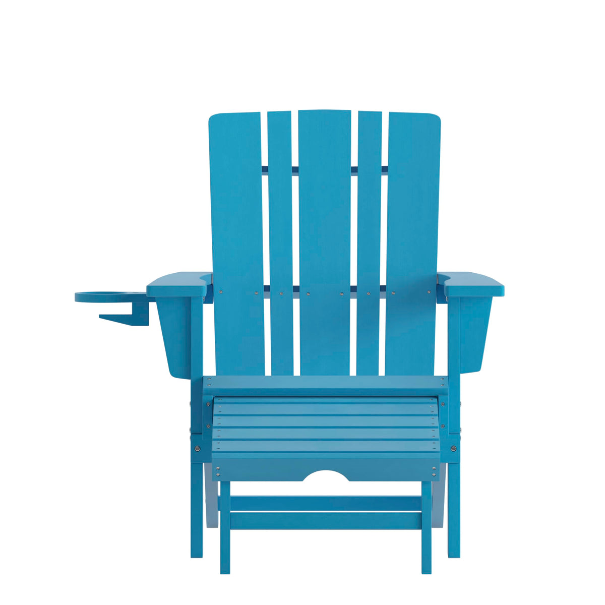 Blue Adirondack Lounge Chair with Ottoman H6222