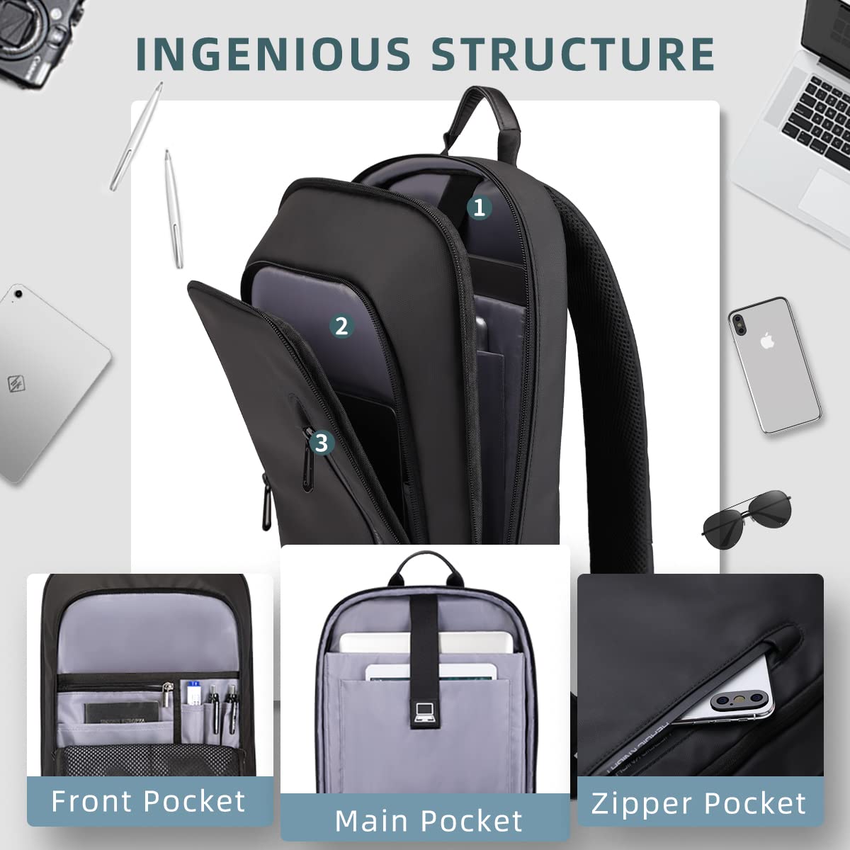 Backpack for 15.6 Inch Laptop U2594