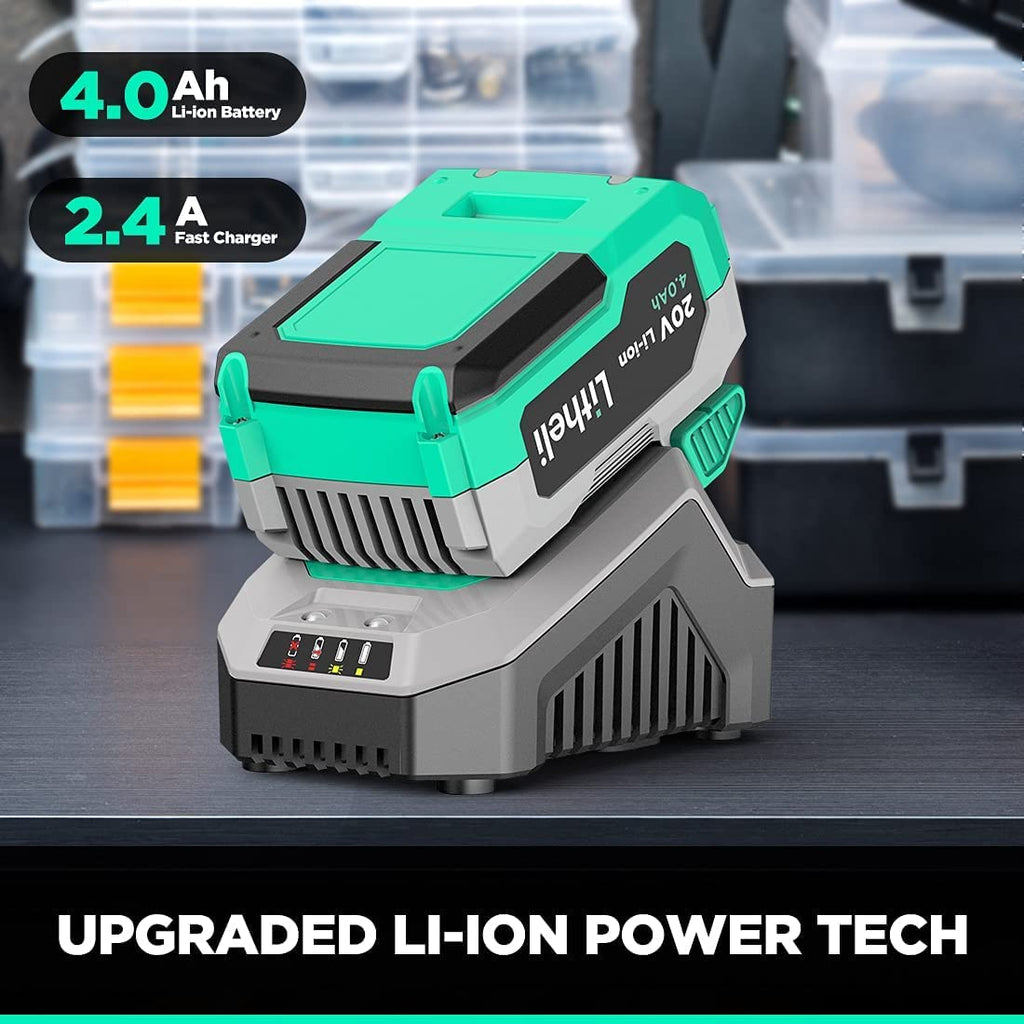 Cordless Reciprocating Saw with 20V 4.0 Ah Battery & Charger T405