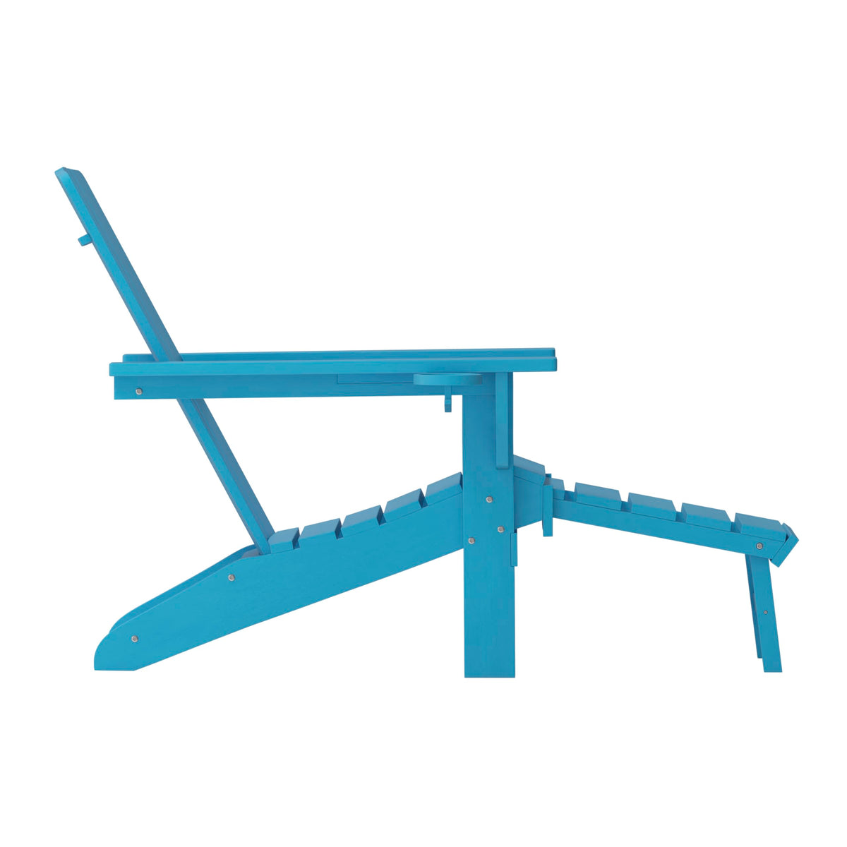 Blue Adirondack Lounge Chair with Ottoman H6222