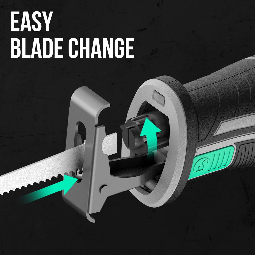 Cordless Reciprocating Saw with 20V 4.0 Ah Battery & Charger T405