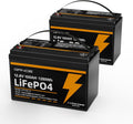 12V 100Ah LiFePO4 Lithium Battery 2-Pack E15495