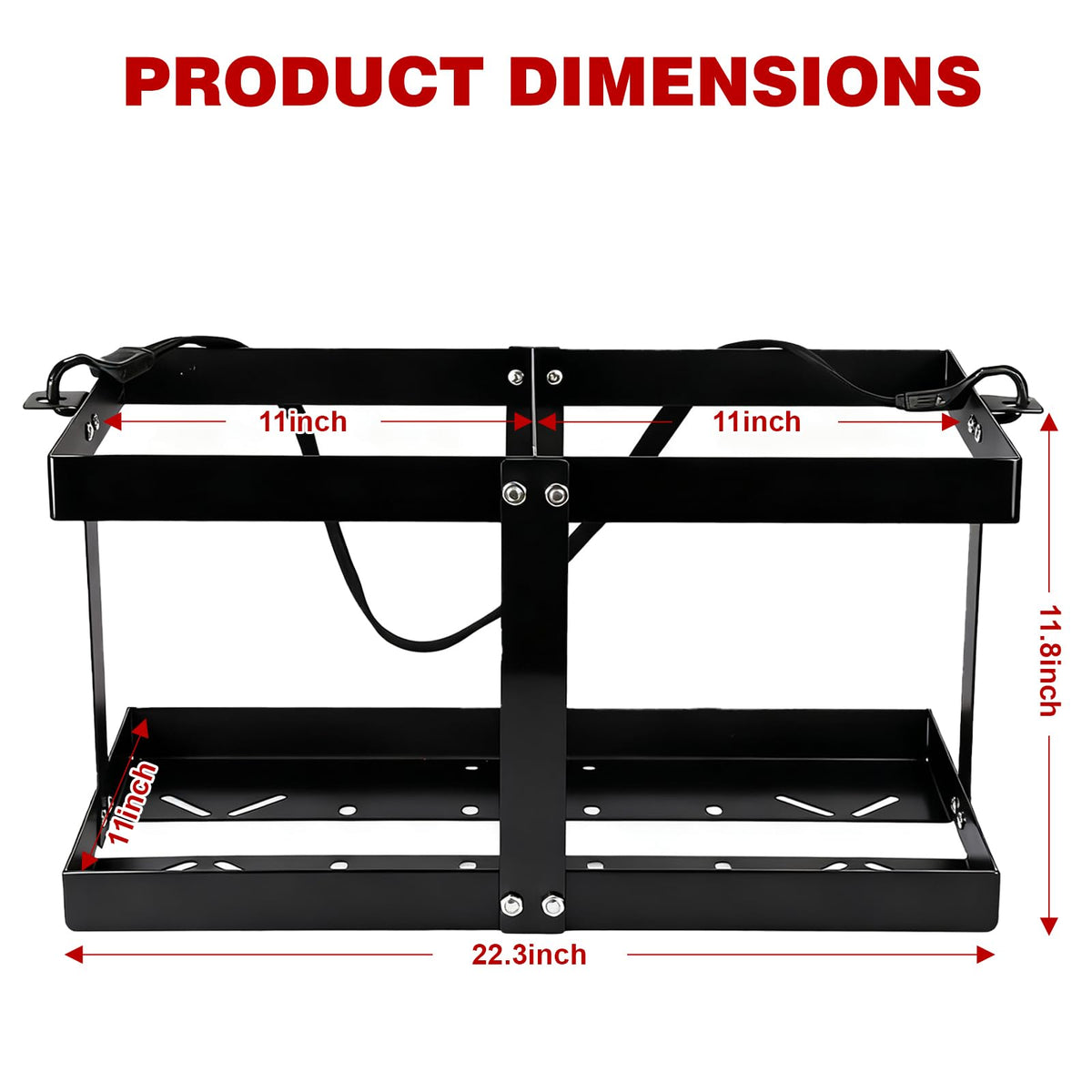 Gas Can Holder with Straps, Fits Two 5 Gallon Gas Can M7642