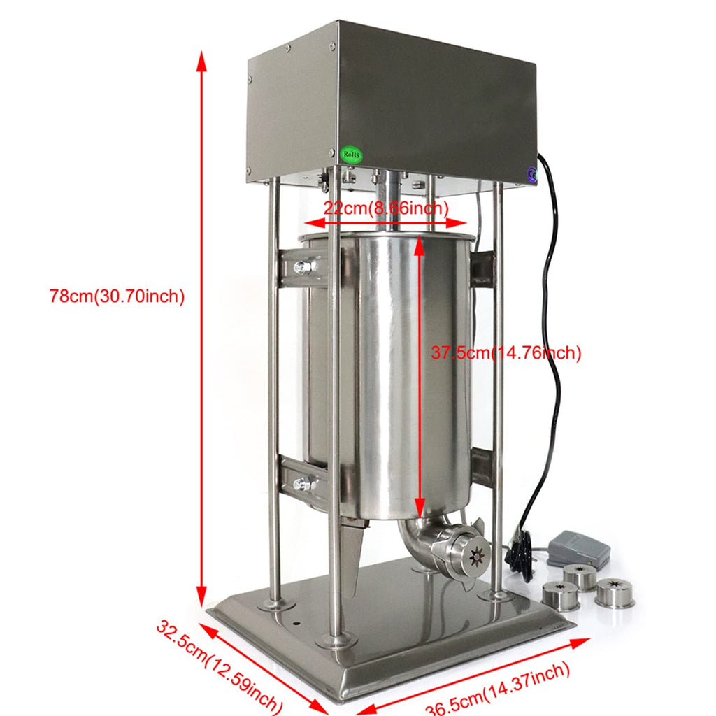 Stainless Steel 2 in 1 Vertical Sausage Stuffer C510111