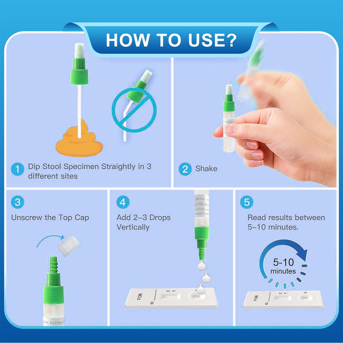 Colorectal Cancer Screening FOB Test Kit K481