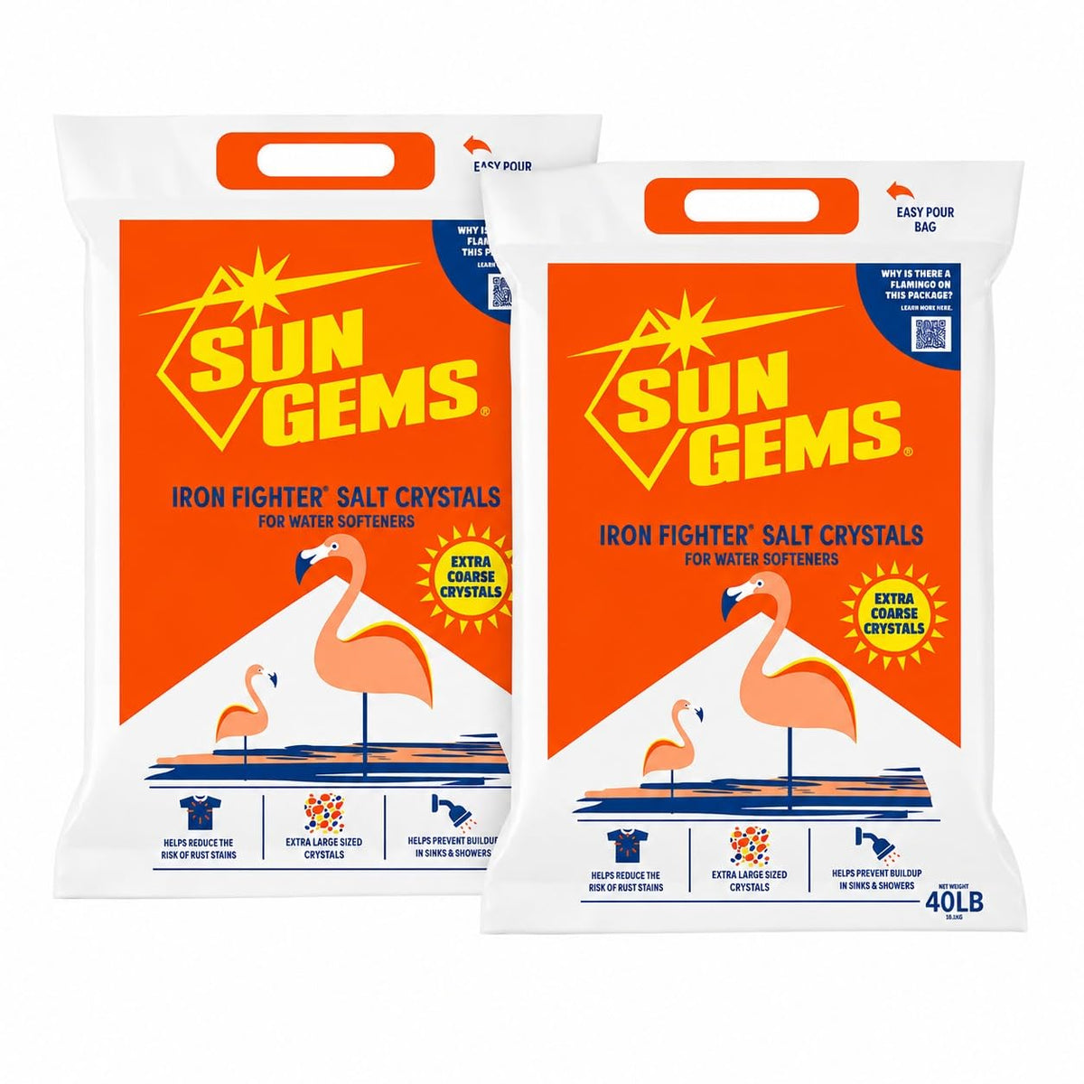 Water Softener Salt Crystals 40 lb 2 Pack P88327