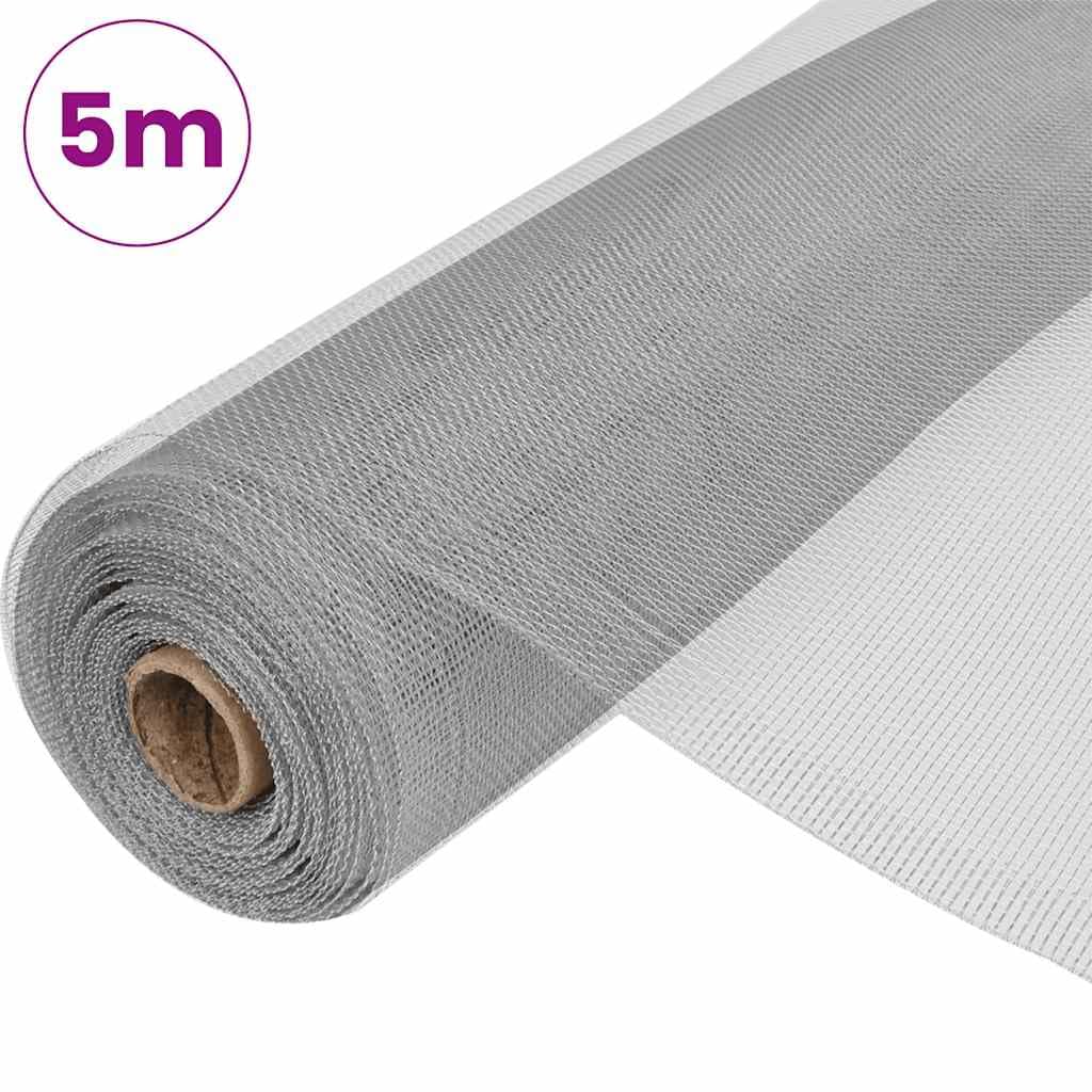 Aluminum Mesh Screen 39.4x196.9 Inch Silver G99851