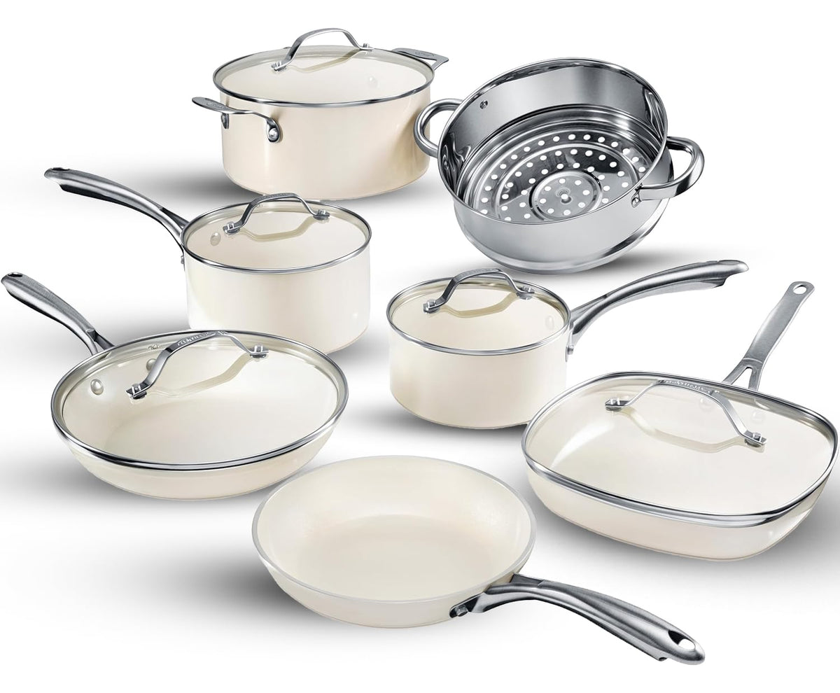 12 Pc Non Stick Ceramic Cookware Set U205472