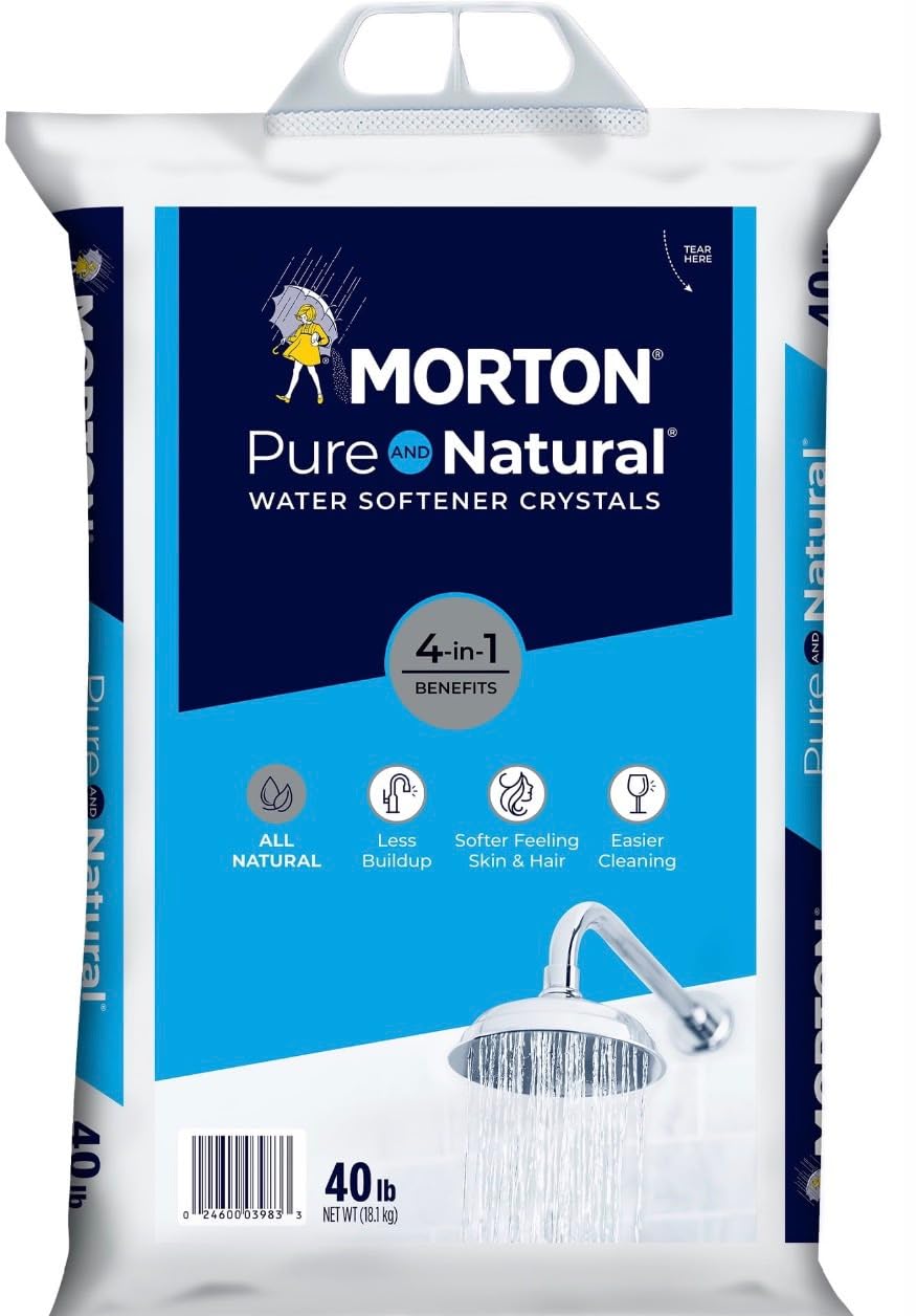 Pure and Natural 4 in 1 Salt Crystals for Water Softener, 18.14 kg N62699