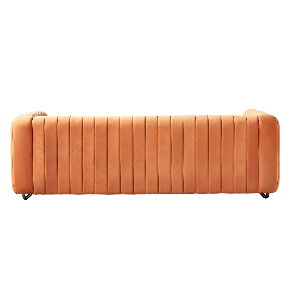 Orange Velvet 84 Inch 3-Seater Sofa W38284