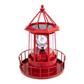 Solar Powered Lighthouse Iron Rotating Solar Light N8190