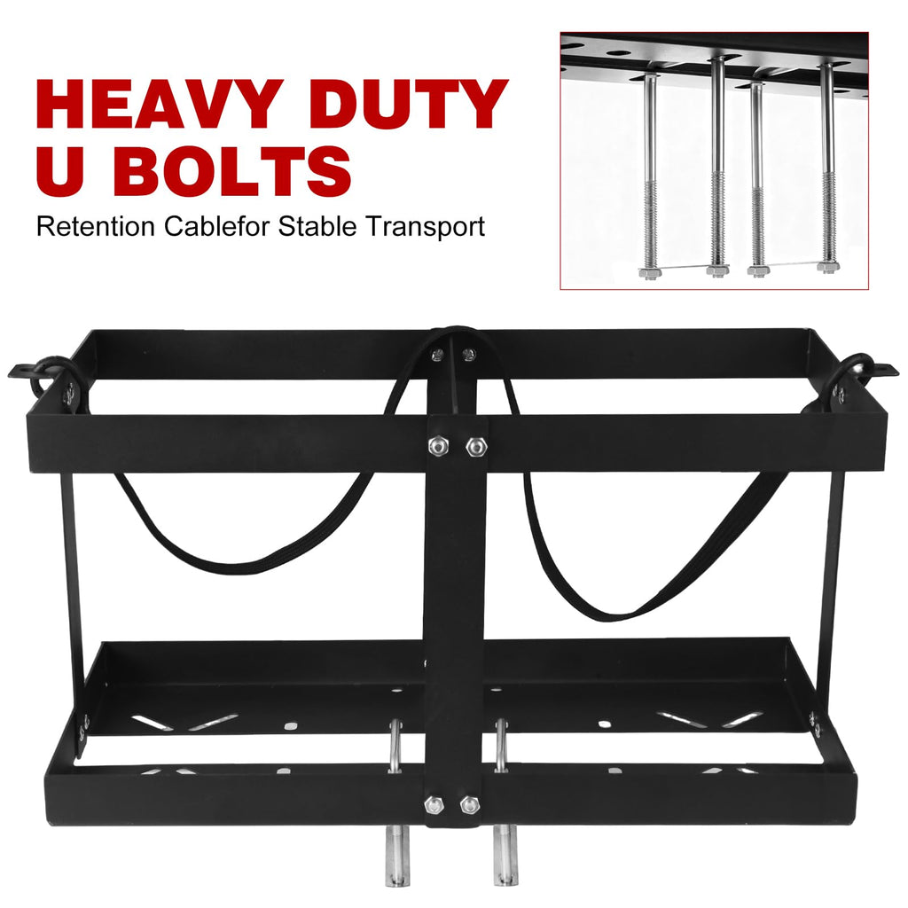 Gas Can Holder with Straps, Fits Two 5 Gallon Gas Can M7642