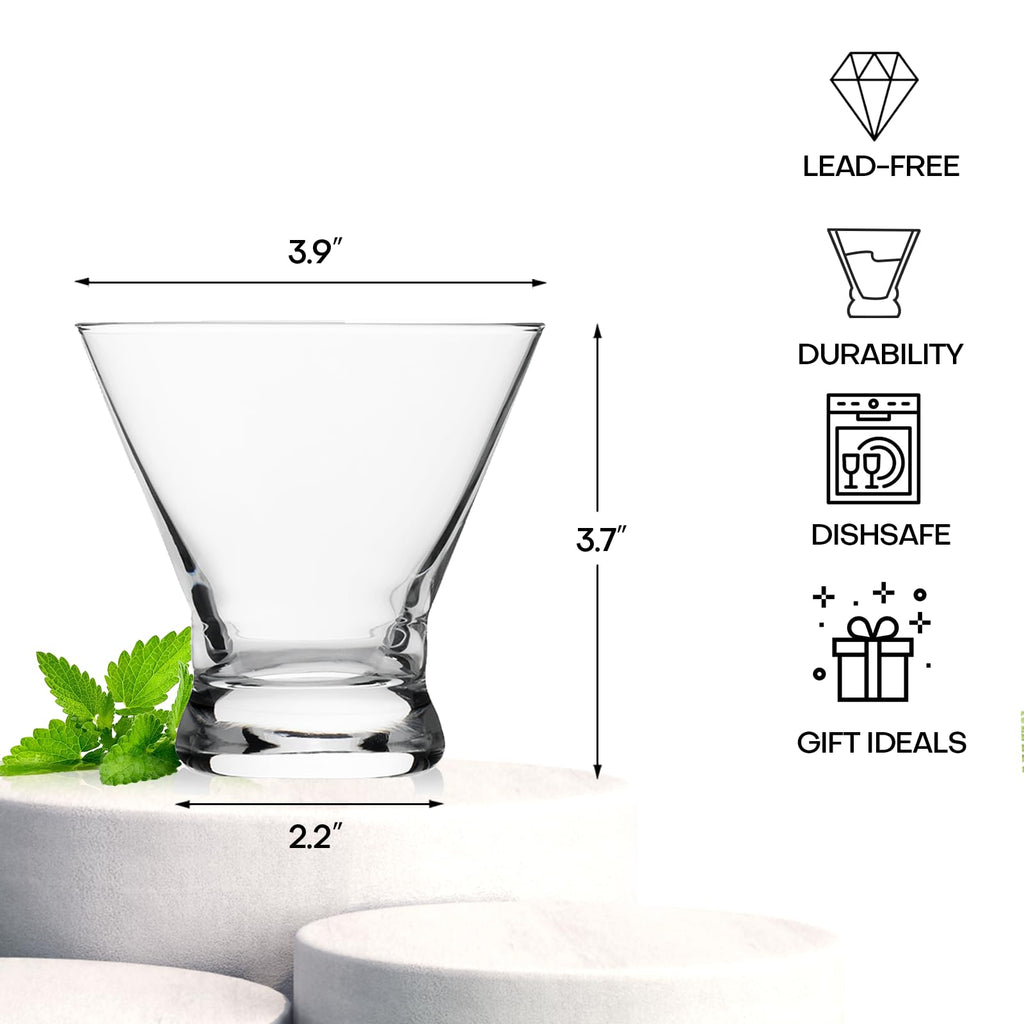 Stemless Cocktail Glasses Set of 4 S8136