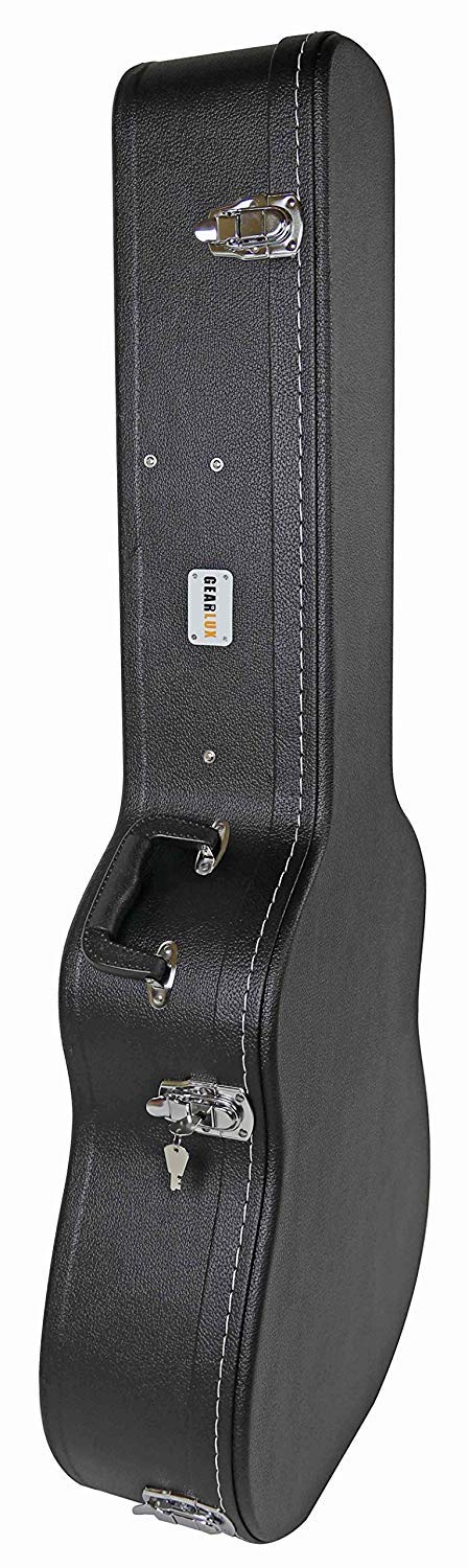 Black Acoustic Guitar Hardshell Case with Accessory Compartment F882154