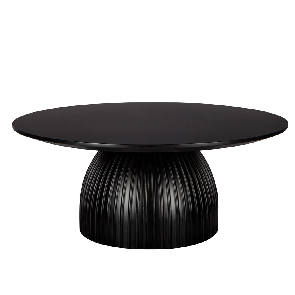 Black Round Drum Coffee Table N4069