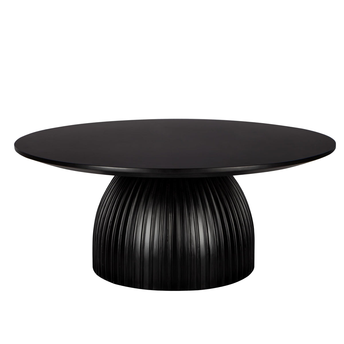 Black Round Drum Coffee Table N4069