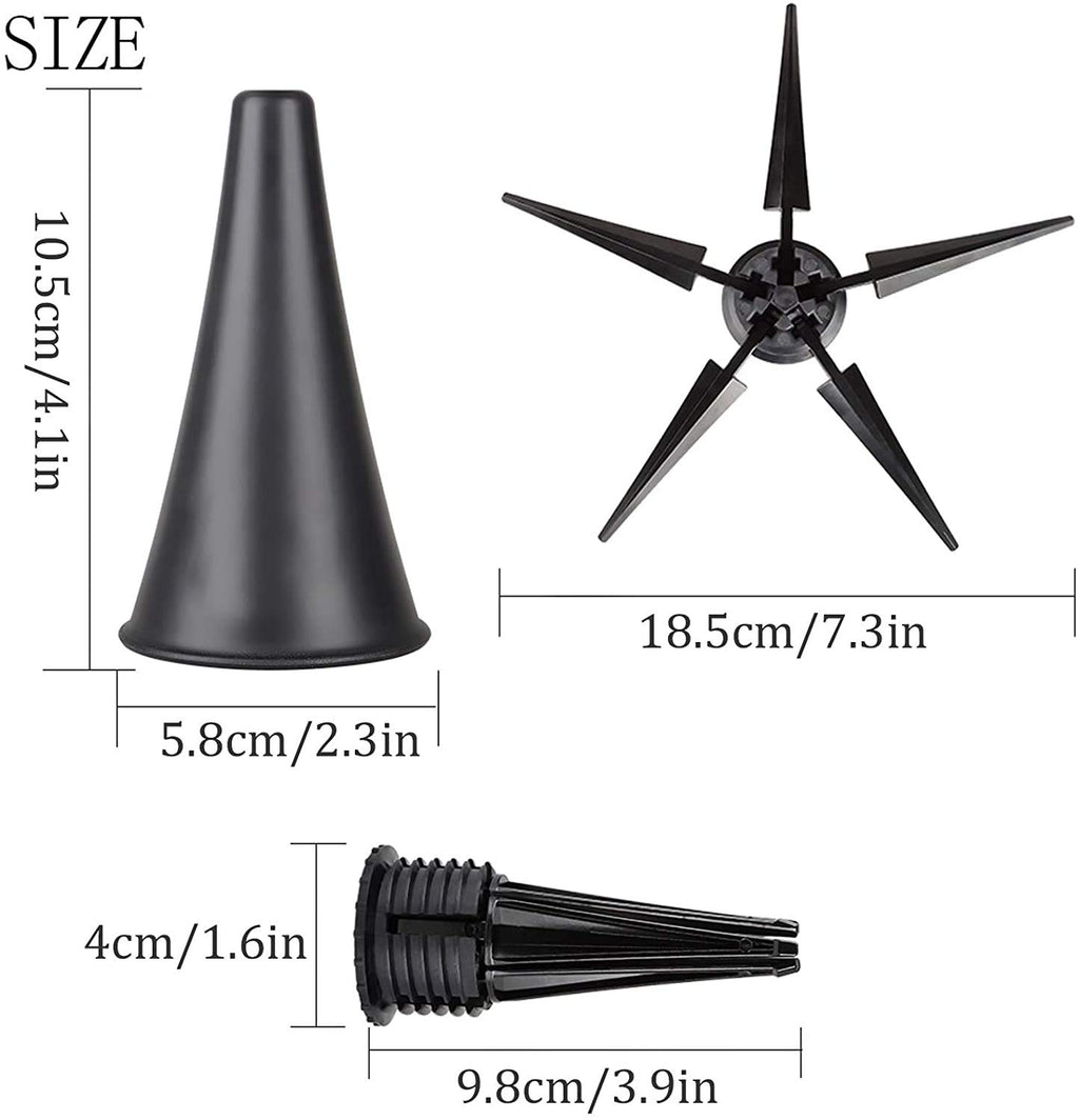 Black Portable Foldable Metal Clarinet Stand H4705