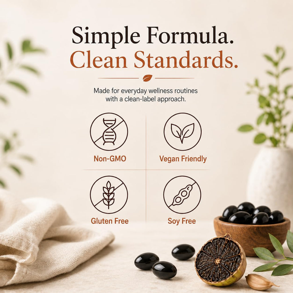 Black Garlic Extract Capsules 300 Softgels H45945