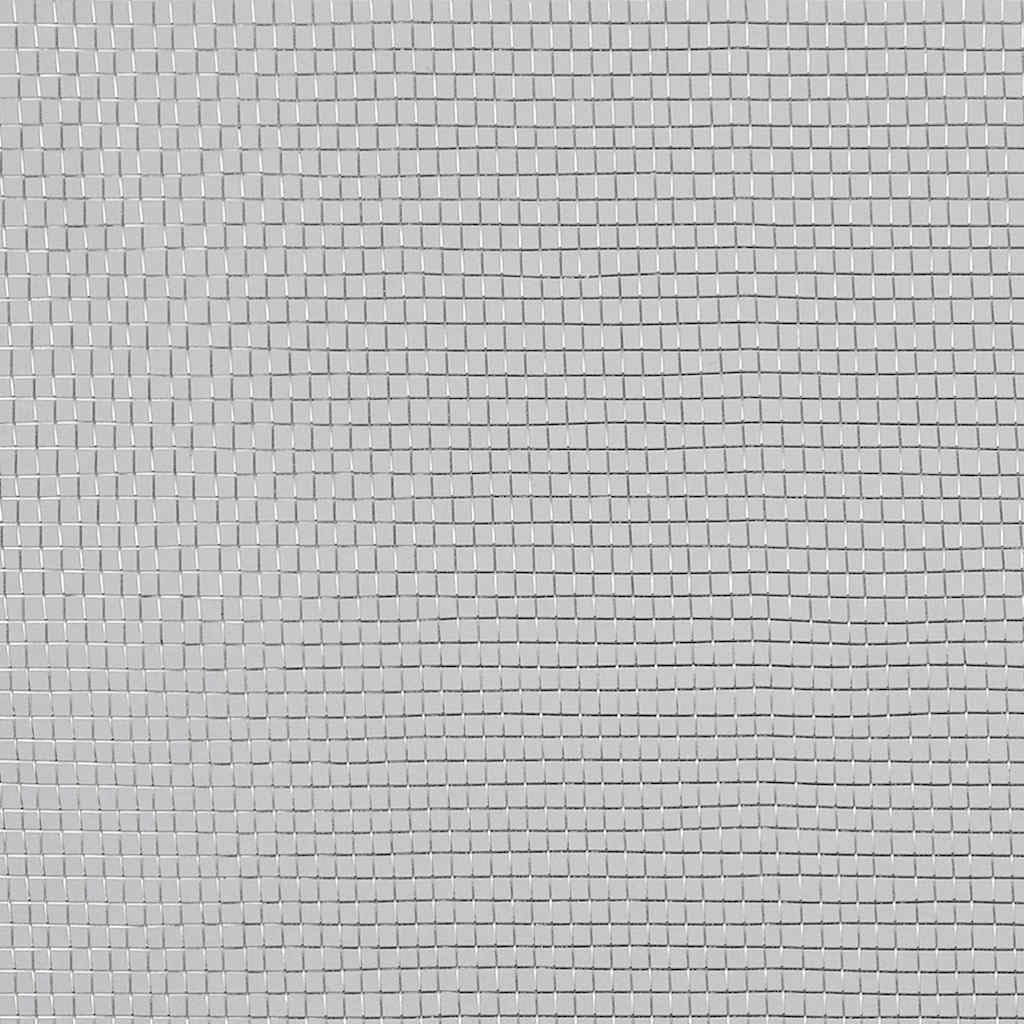 Aluminum Mesh Screen 39.4x196.9 Inch Silver G99851