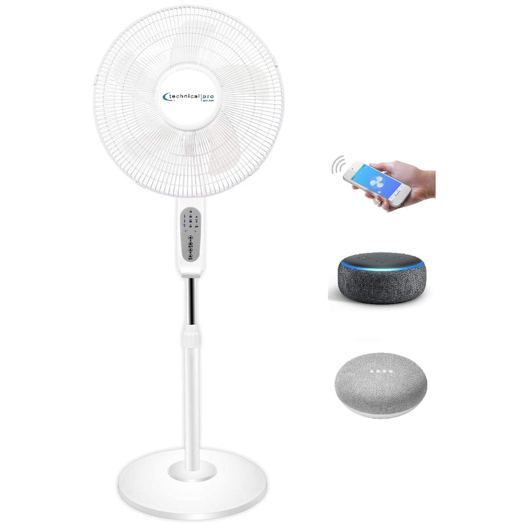 16” WIFI Enabled Oscillating Pedestal Fan C520