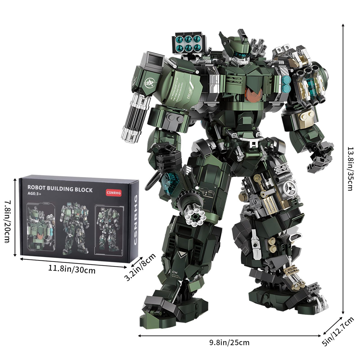Mech Robot Model Building Blocks Toy Set 1403 Pieces W692