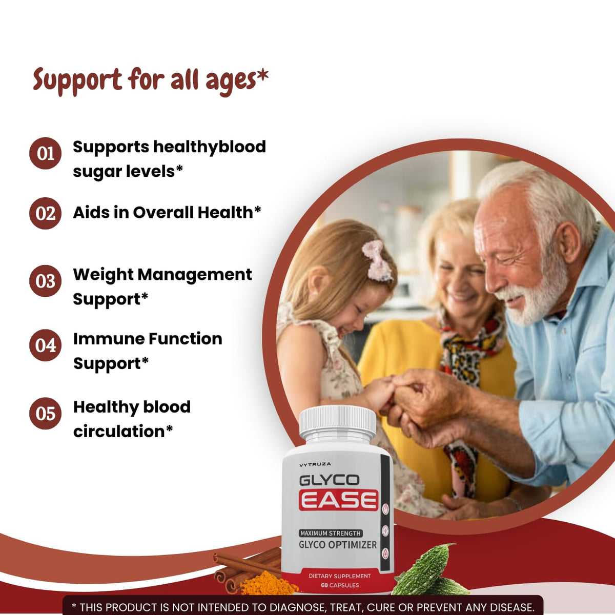60 Capsules Blood Health Support Supplement N15915