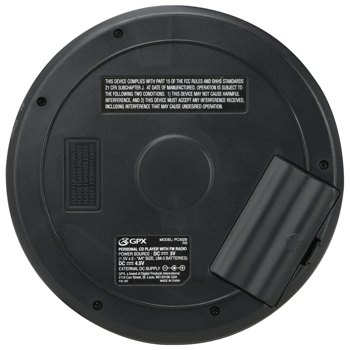 Portable CD Player with FM Radio F27718