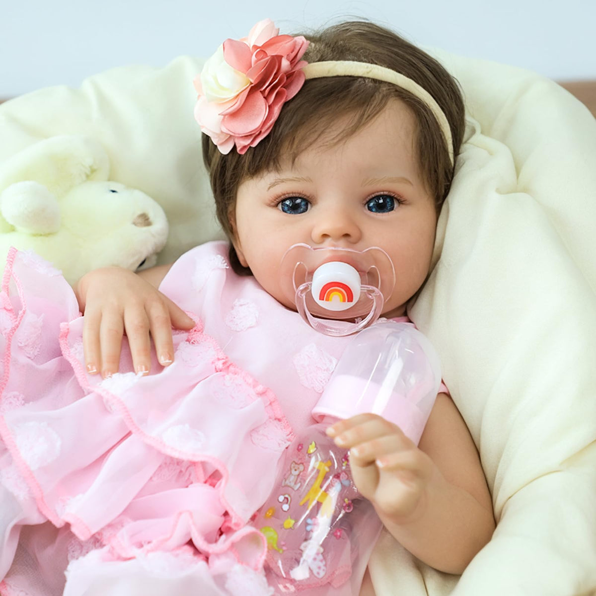 20 Inch Lifelike Reborn Baby Doll Girl with Soft Weighted Body P532