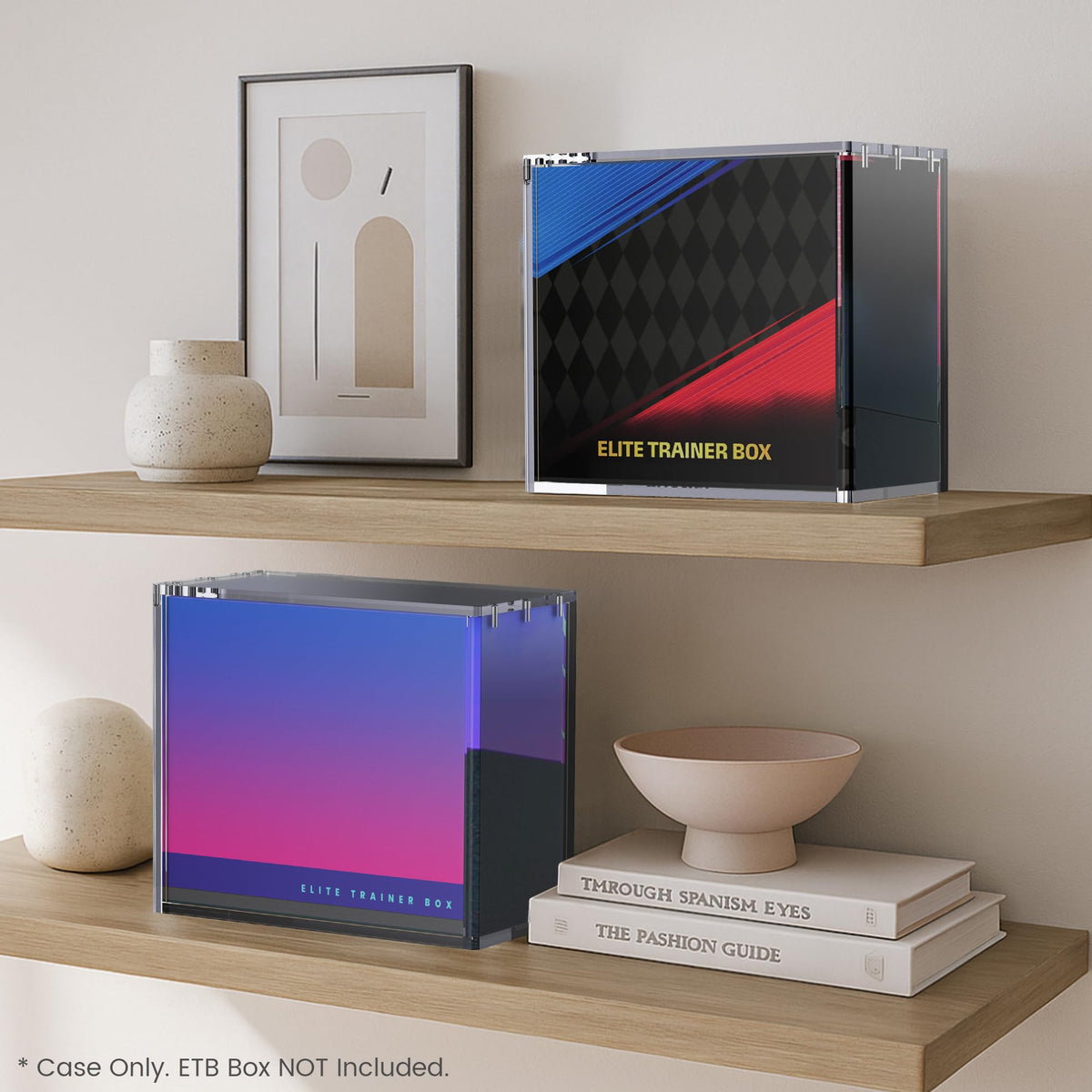 Clear Acrylic Display Boxes 3-Pack with Magnetic Lids J42329